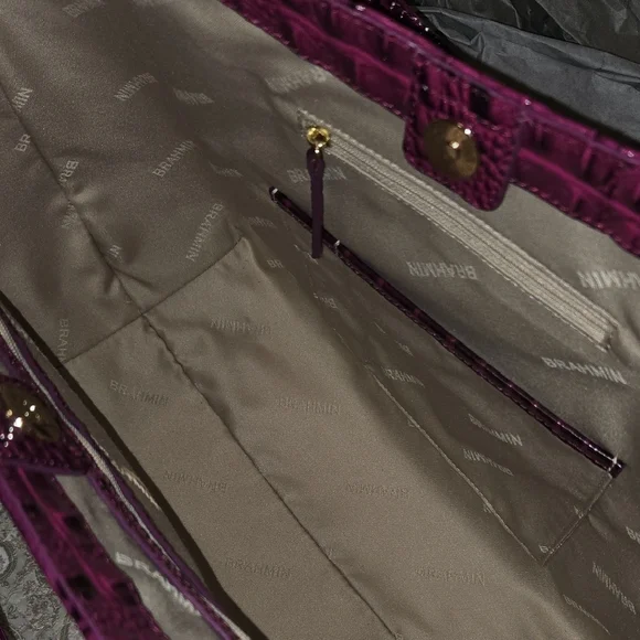 NWT Brahmin Aliza Tote in Sugar Plum Melbourne. HTF. RARE - Picture 13 of 16